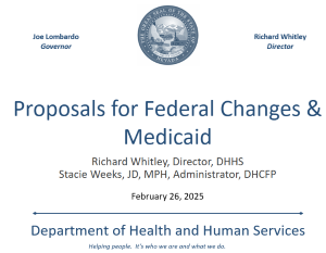 Proposals for Federal Changes & Medicaid